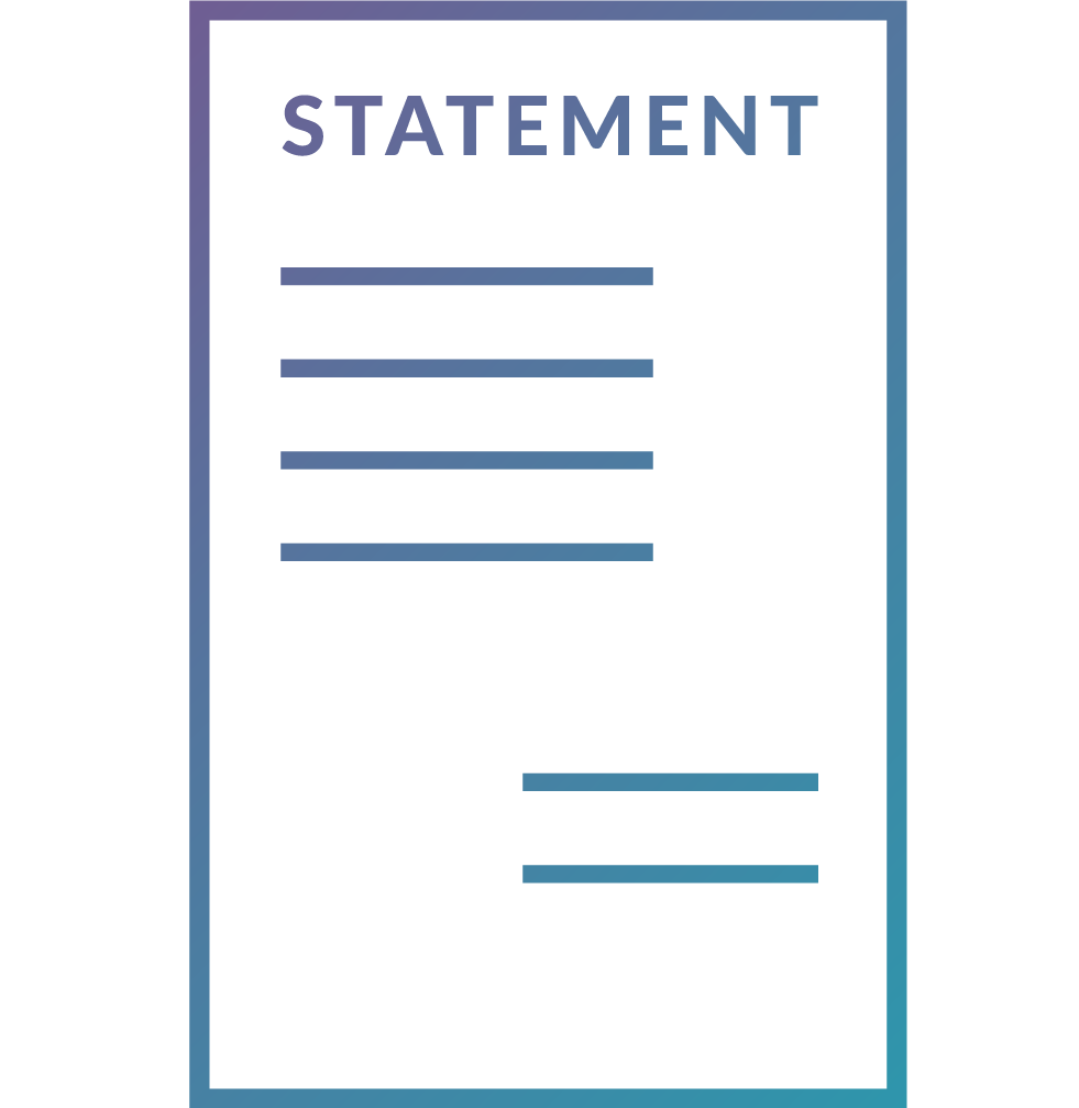 customer’s bank settlement statement